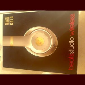 Beats by Dre (Authentic) Gold Over Ear Headphones